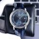 Replica Omega De Ville Black Dial Silver Case Grey Leather Band Couple Watch (6)_th.jpg